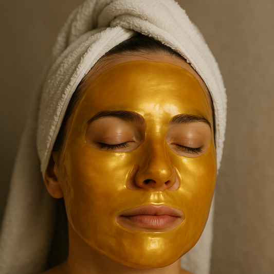 Masque doré au collagène